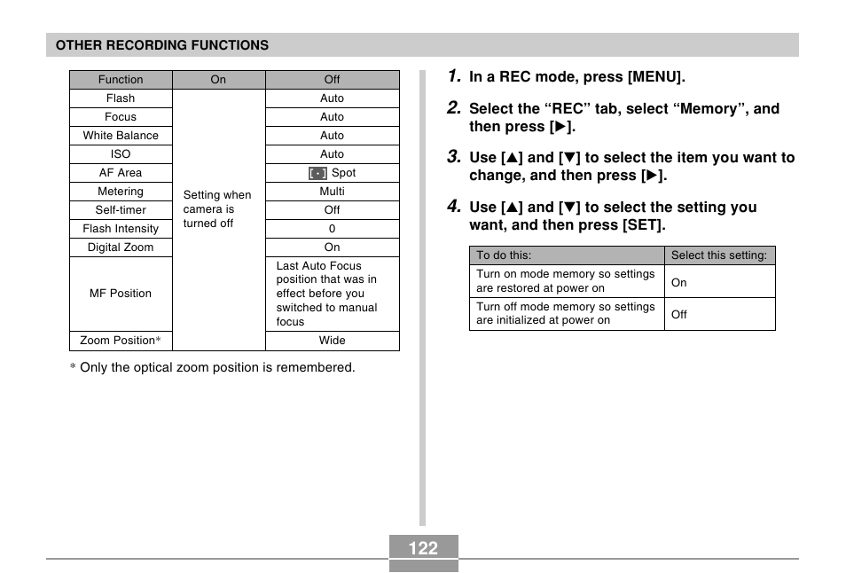 Casio EX-Z120 User Manual | Page 122 / 242
