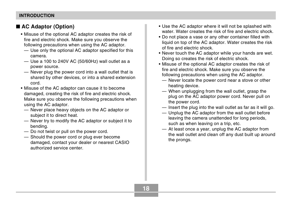 Casio EX-Z120 User Manual | Page 18 / 242