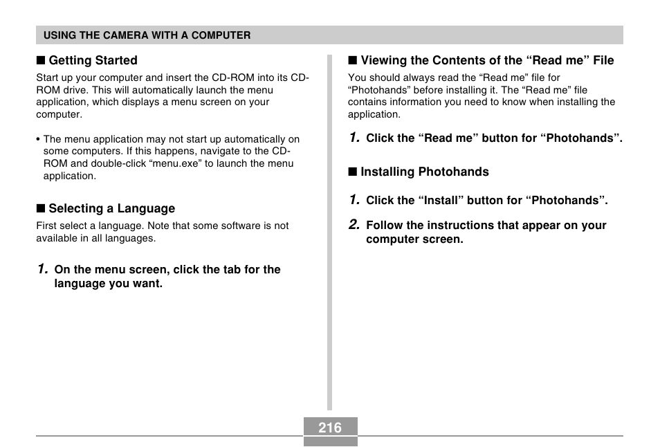 Casio EX-Z120 User Manual | Page 216 / 242