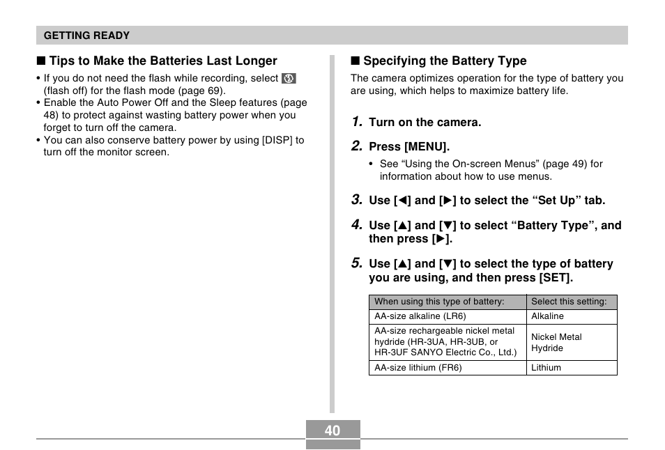 Casio EX-Z120 User Manual | Page 40 / 242