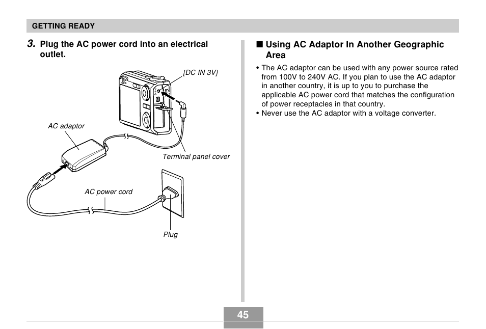 Casio EX-Z120 User Manual | Page 45 / 242