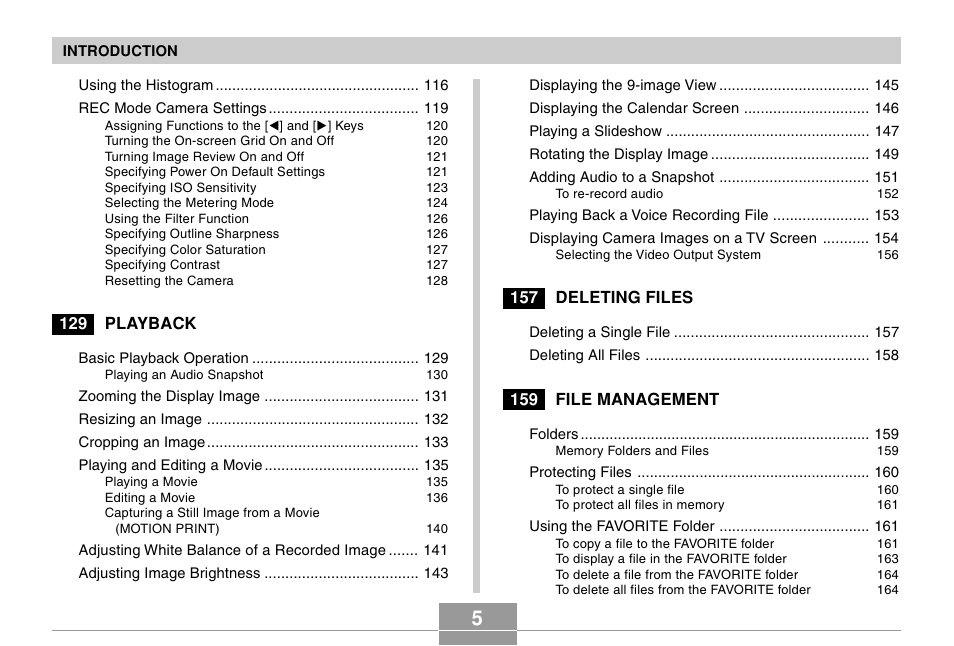 Casio EX-Z120 User Manual | Page 5 / 242