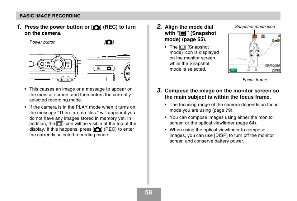 Casio EX-Z120 User Manual | Page 58 / 242