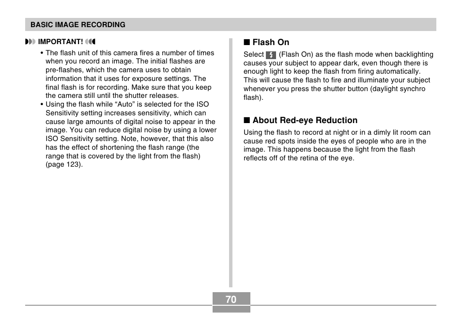 Casio EX-Z120 User Manual | Page 70 / 242