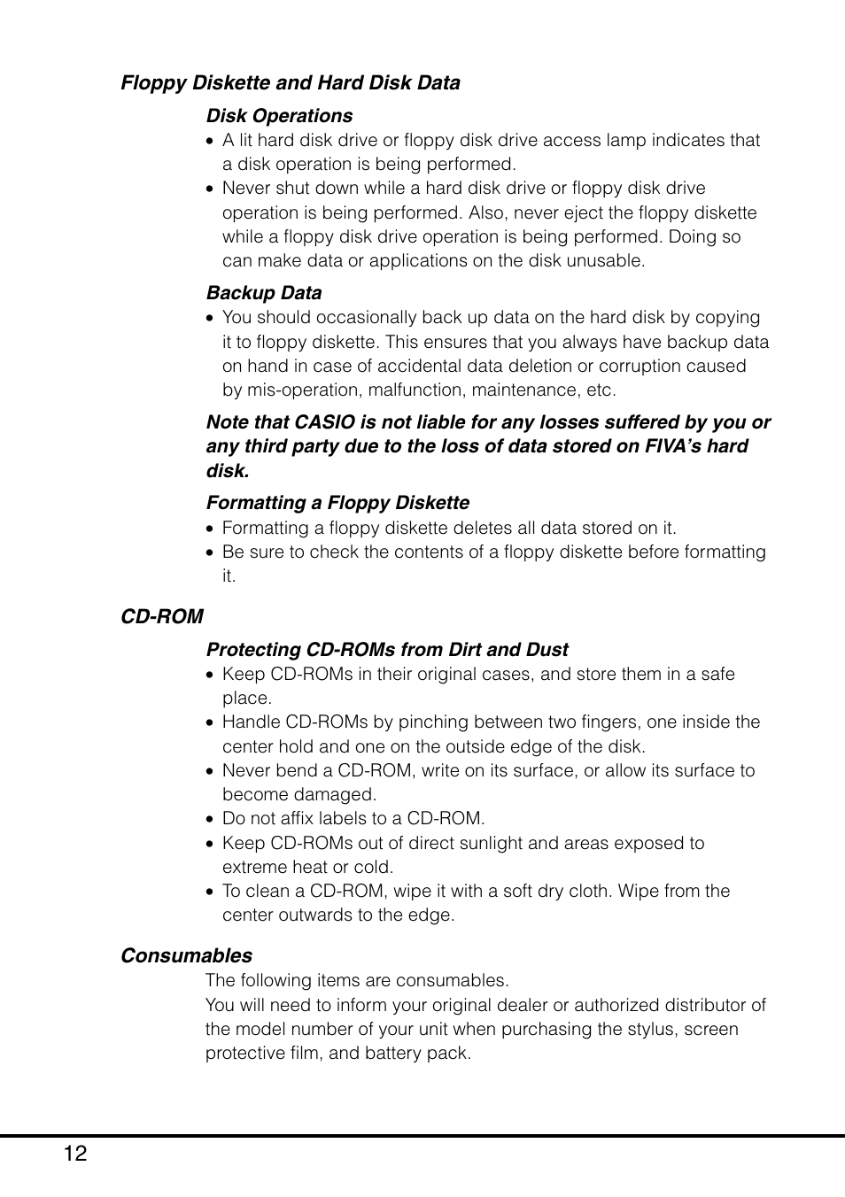 Casio MPC-501 User Manual | Page 14 / 126
