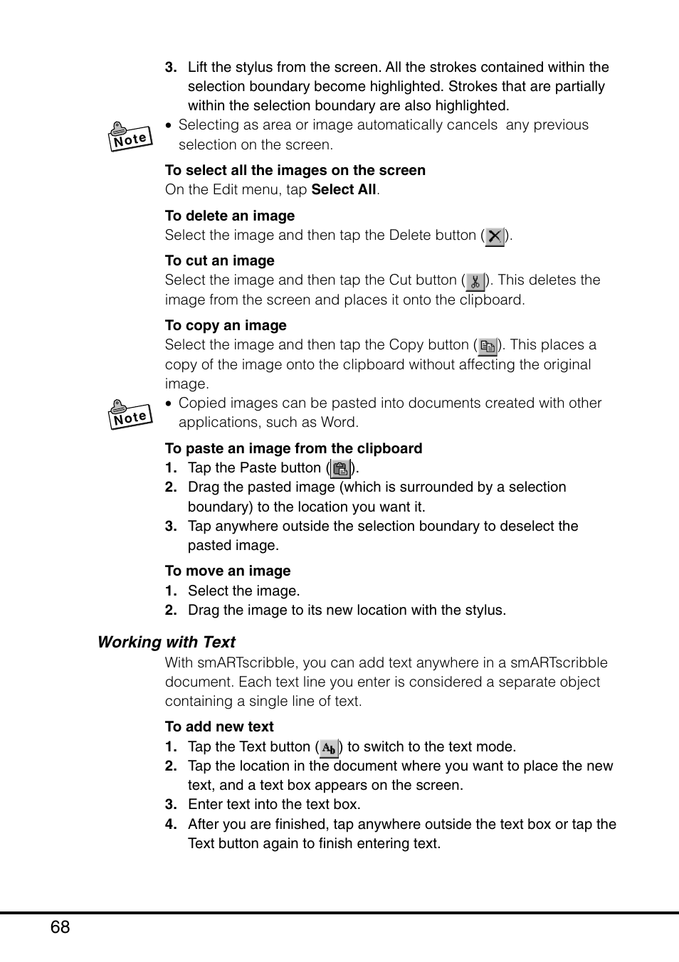 Working with text | Casio MPC-501 User Manual | Page 68 / 126