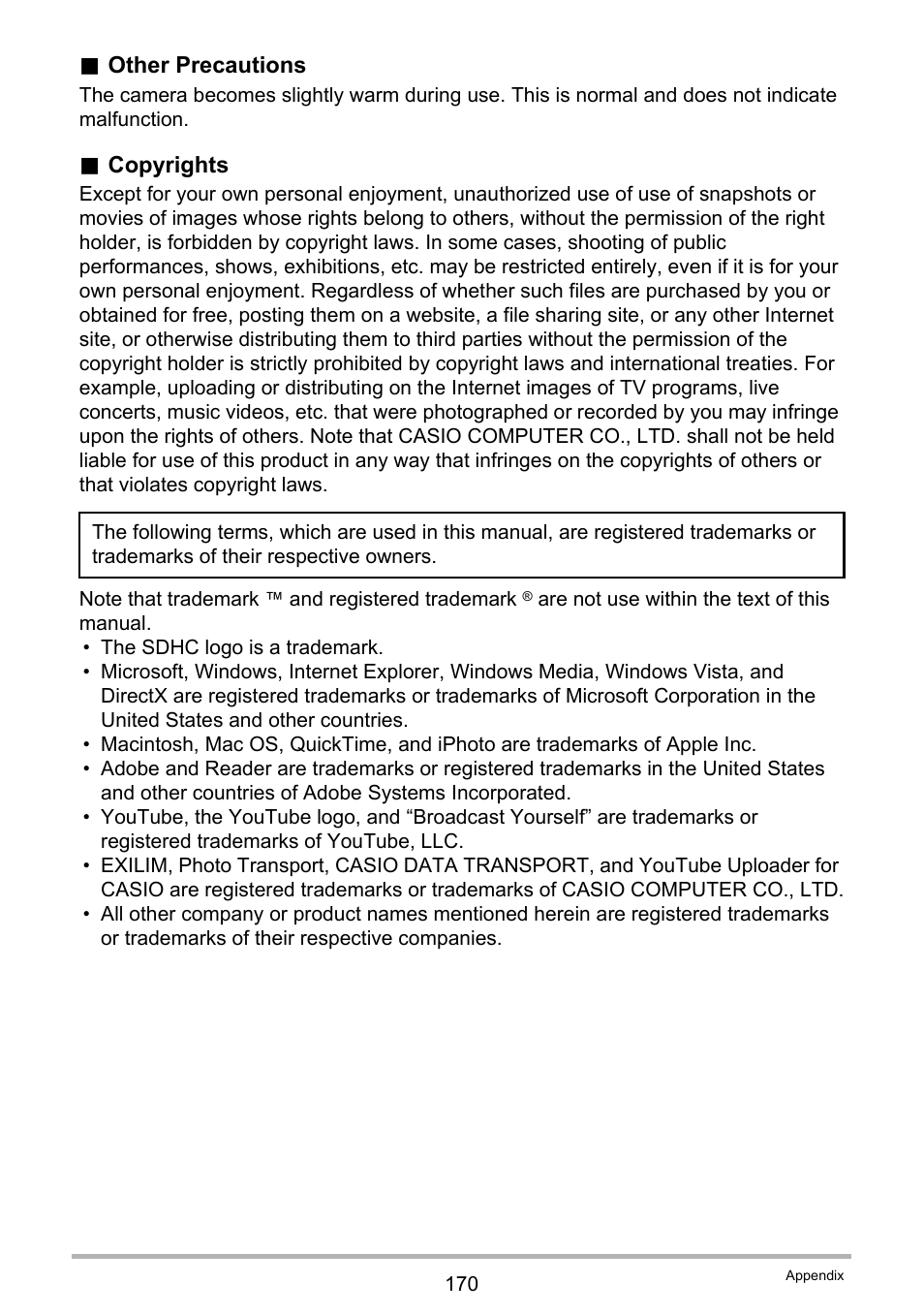 Casio EXILIM EX S 12 User Manual | Page 170 / 216