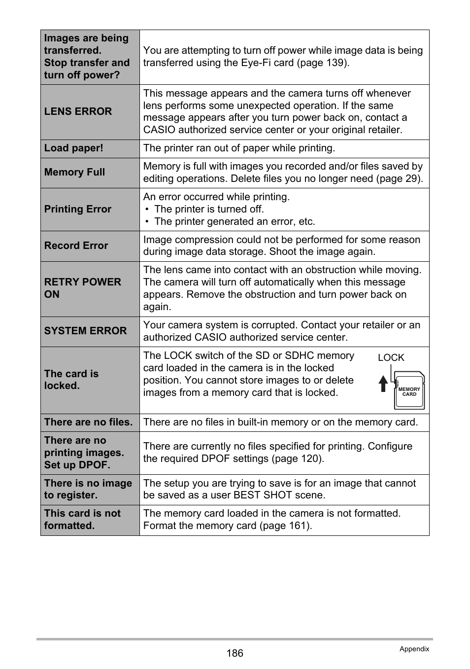 Casio EXILIM EX S 12 User Manual | Page 186 / 216