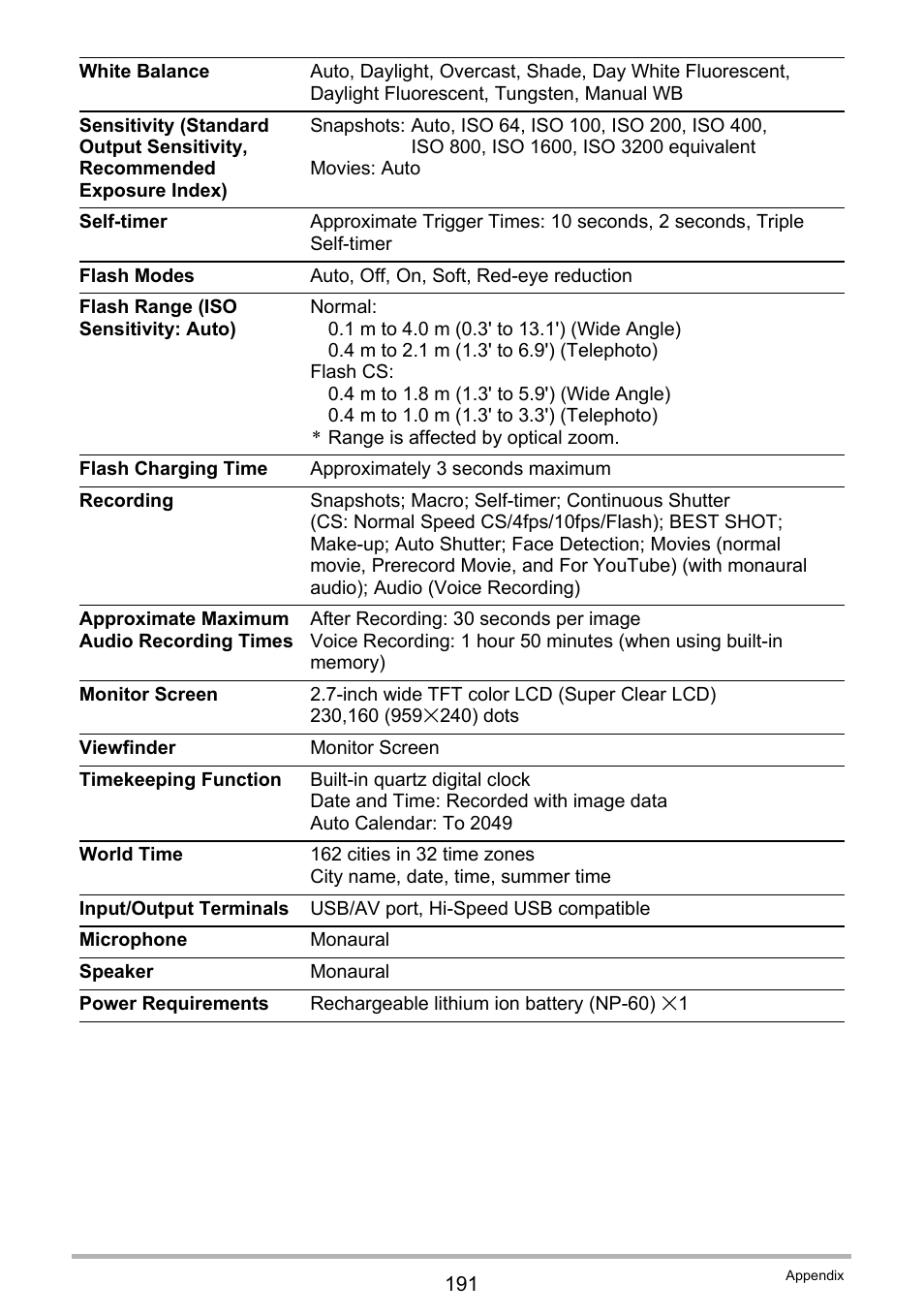 Casio EXILIM EX S 12 User Manual | Page 191 / 216