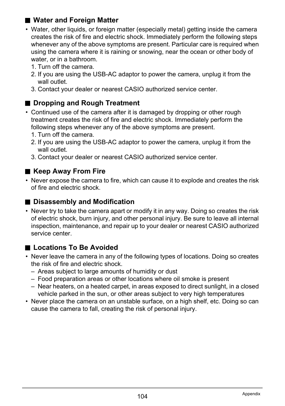 Casio TRYX EX-TR100 User Manual | Page 104 / 127