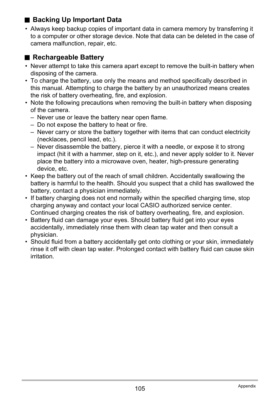 Casio TRYX EX-TR100 User Manual | Page 105 / 127