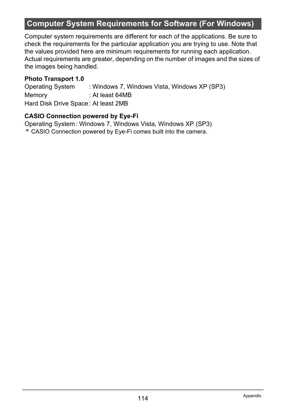 Casio TRYX EX-TR100 User Manual | Page 114 / 127