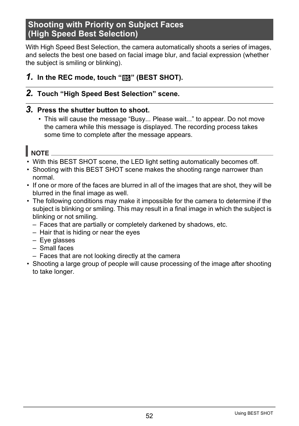 Casio TRYX EX-TR100 User Manual | Page 52 / 127