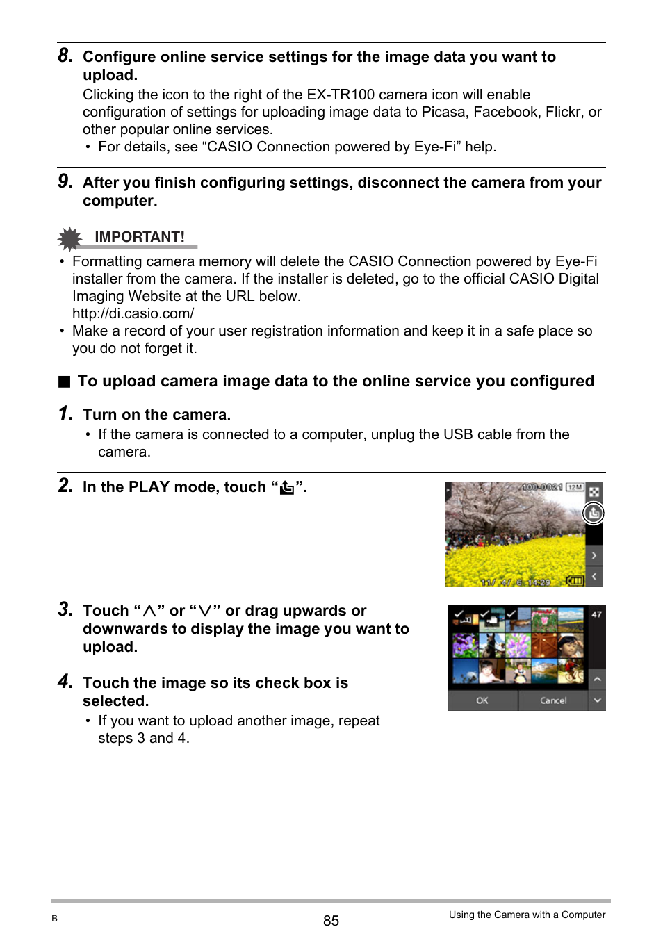 Casio TRYX EX-TR100 User Manual | Page 85 / 127