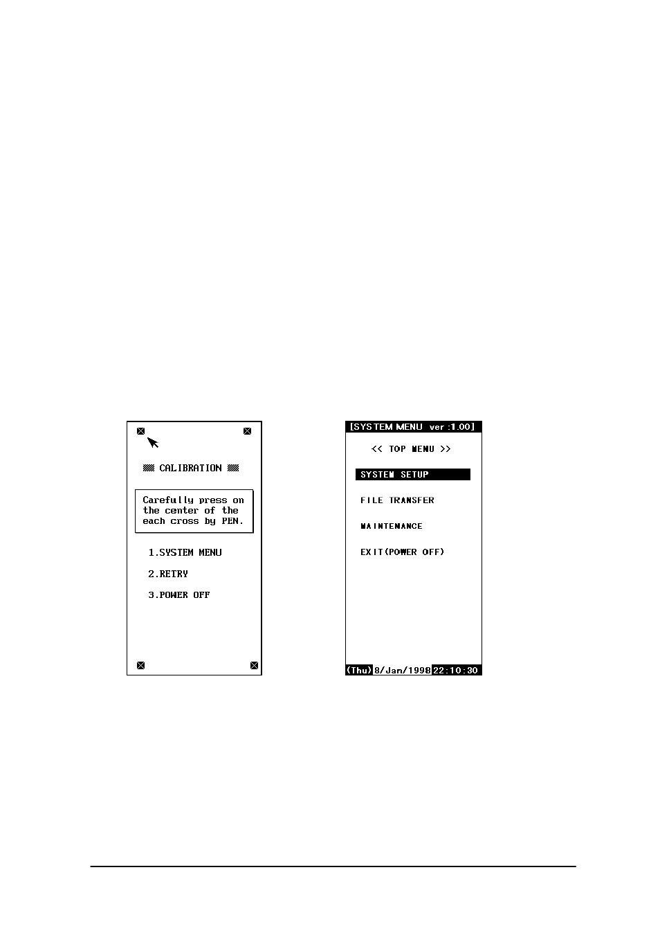 Chapter, System menu, Overview | Menu refer to chapter 3 “system menu, 1 overview | Casio IT-2000W User Manual | Page 52 / 297