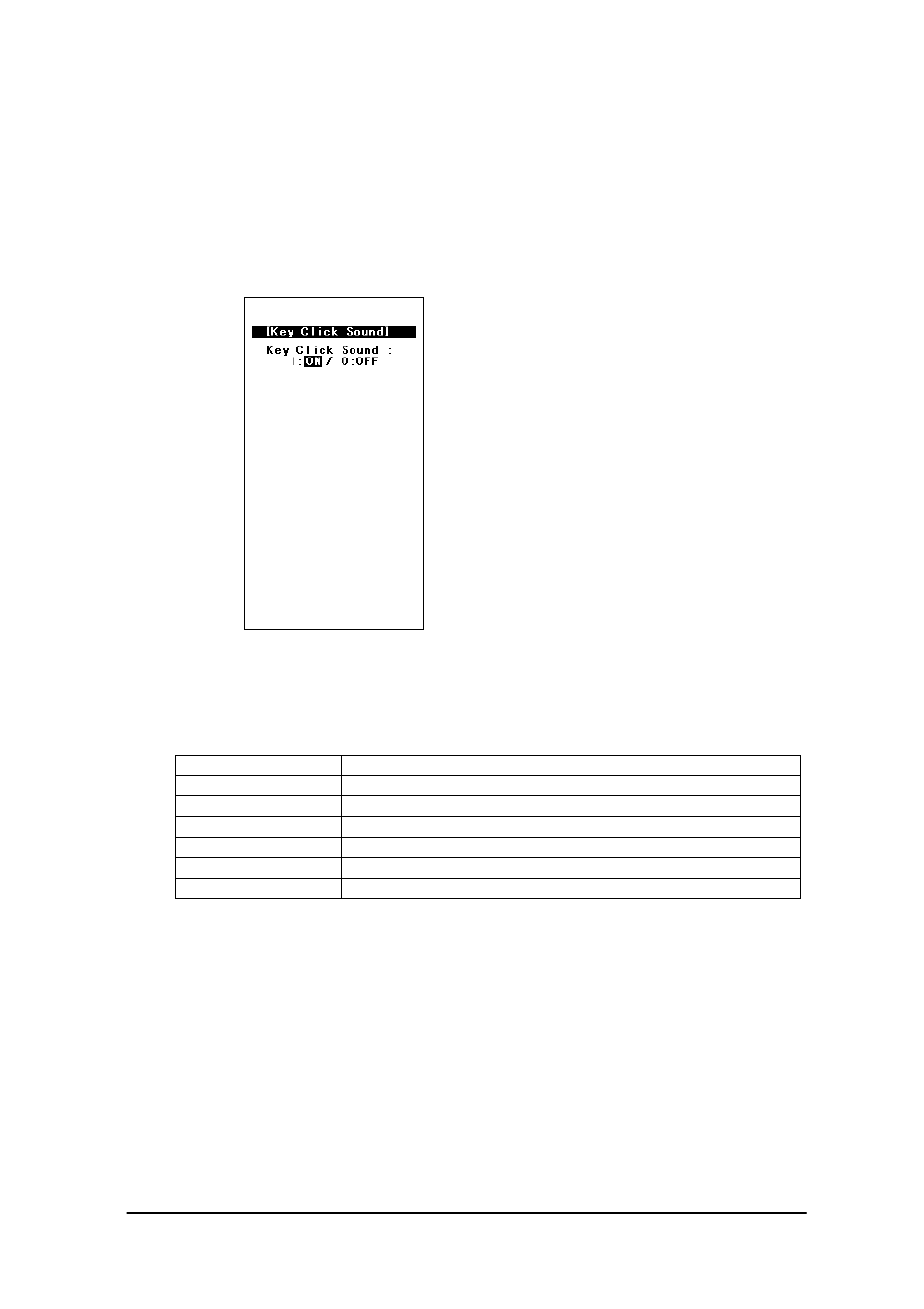 Key click sound setup, 4 key click sound setup | Casio IT-2000W User Manual | Page 54 / 297