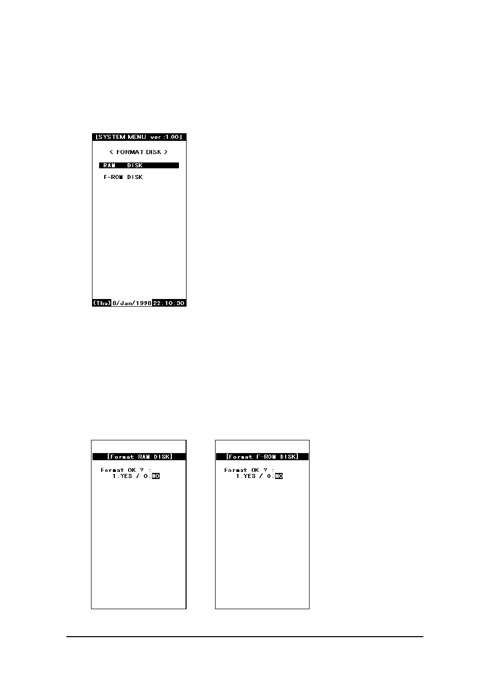 15 disk format 72, 15 disk format | Casio IT-2000W User Manual | Page 72 / 297