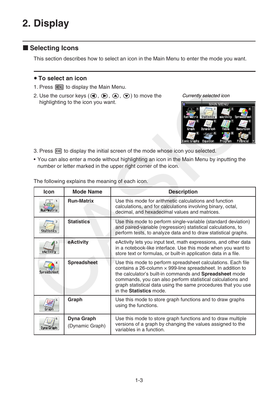 Display, Casio | Casio FX-CG10 User Manual | Page 10 / 601