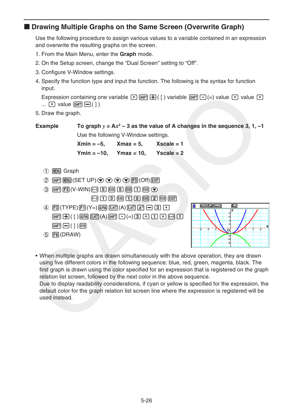Casio | Casio FX-CG10 User Manual | Page 158 / 601