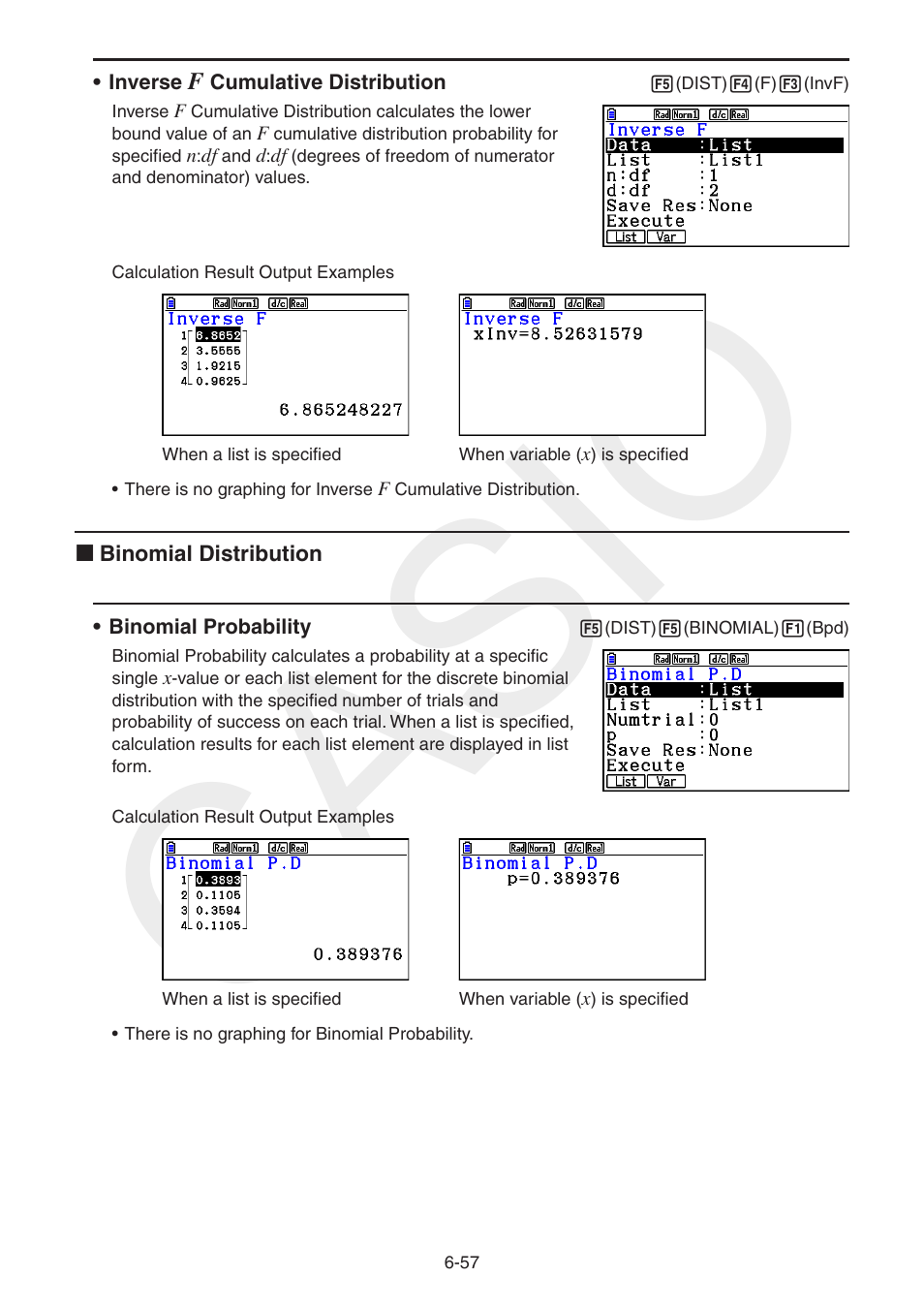 Casio | Casio FX-CG10 User Manual | Page 250 / 601