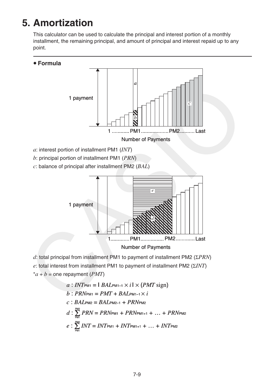 Amortization, Casio | Casio FX-CG10 User Manual | Page 273 / 601