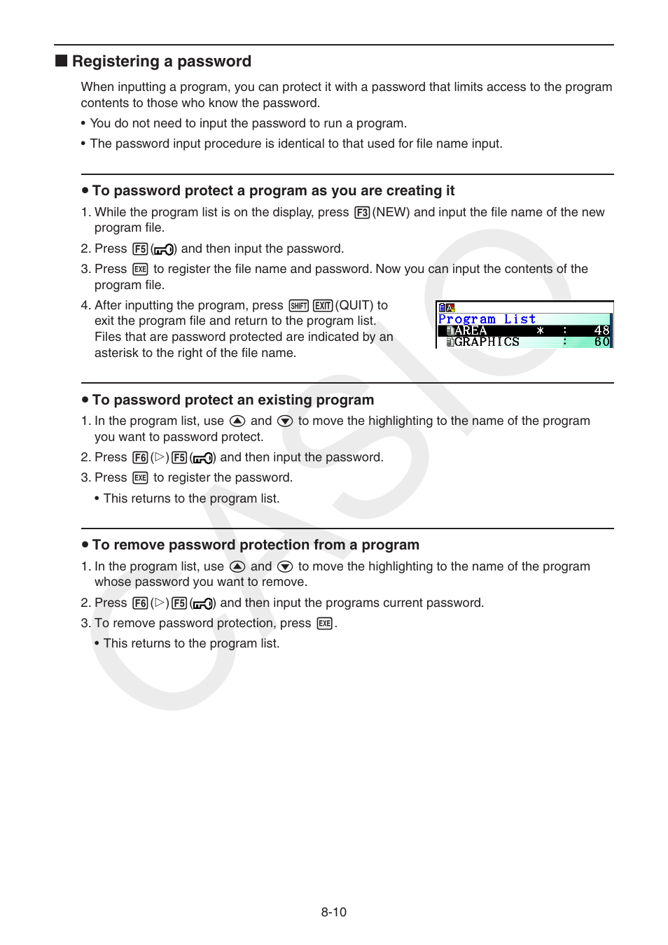 Casio | Casio FX-CG10 User Manual | Page 294 / 601