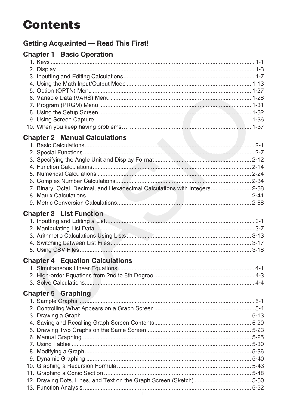 Casio FX-CG10 User Manual | Page 3 / 601