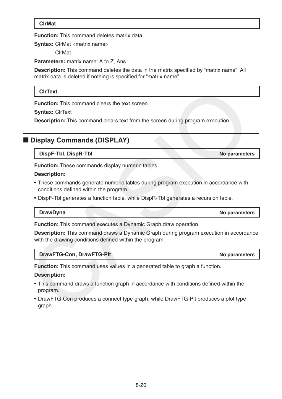 Casio | Casio FX-CG10 User Manual | Page 304 / 601