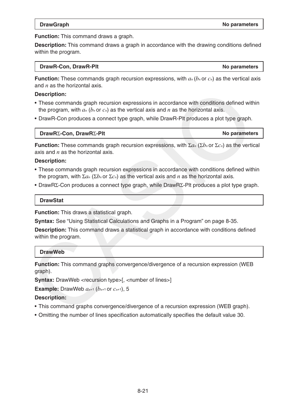Casio | Casio FX-CG10 User Manual | Page 305 / 601
