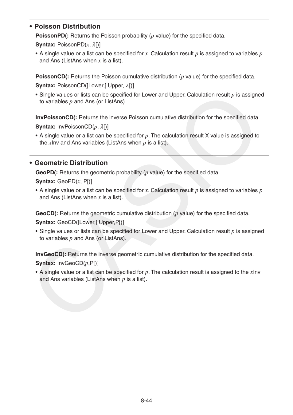 Casio | Casio FX-CG10 User Manual | Page 328 / 601
