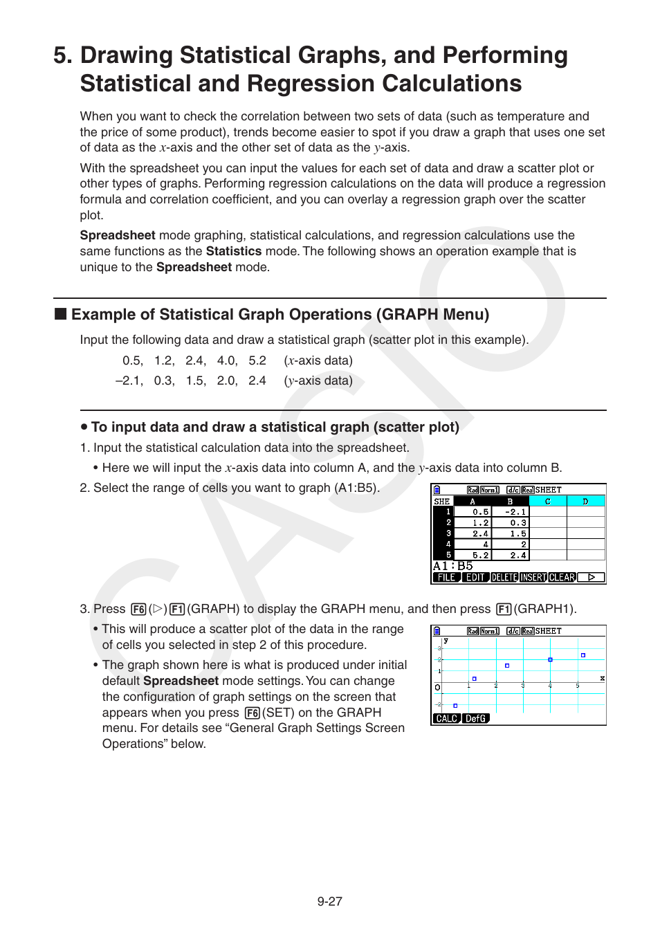 Calculations, Casio | Casio FX-CG10 User Manual | Page 378 / 601