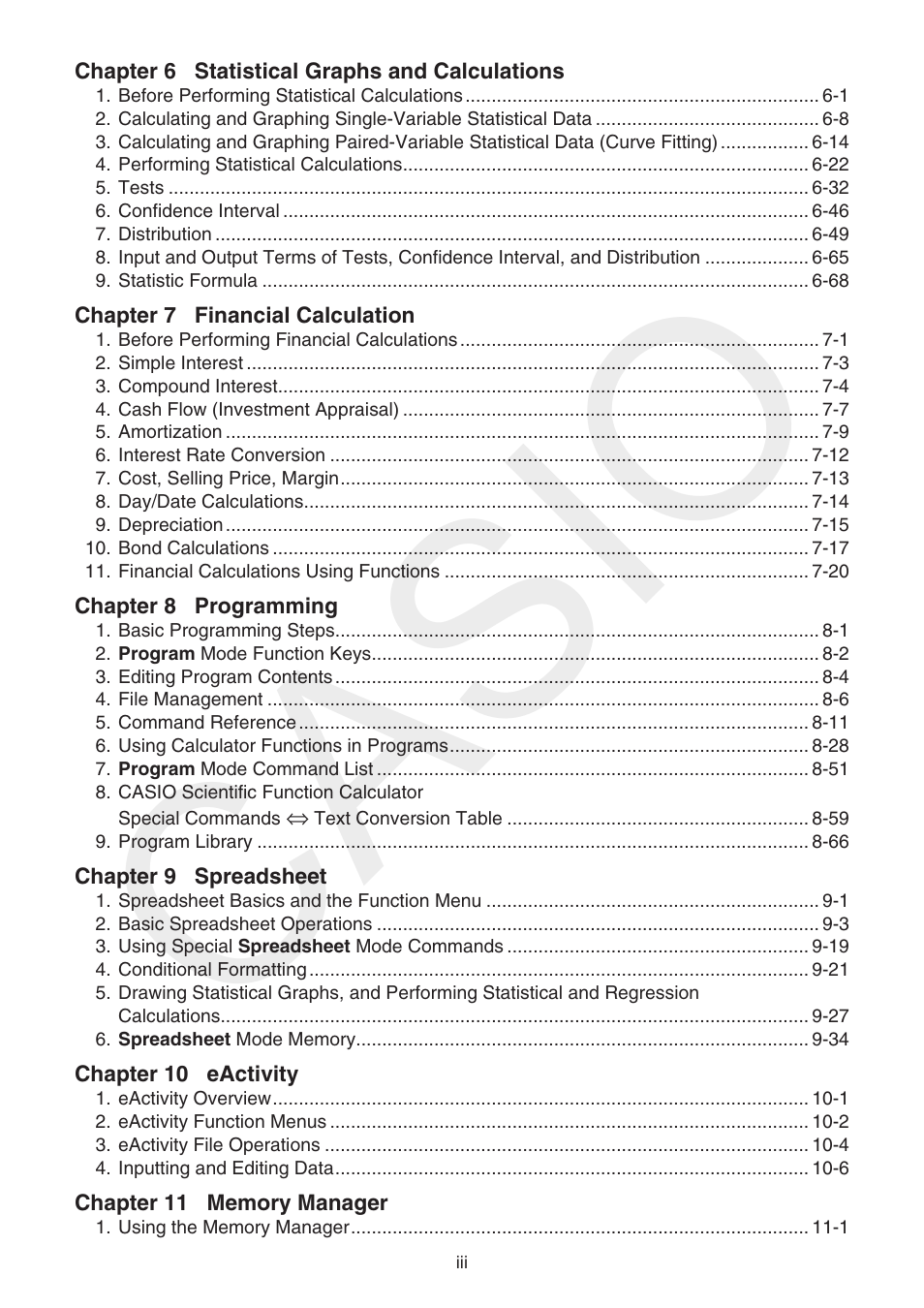 Casio | Casio FX-CG10 User Manual | Page 4 / 601