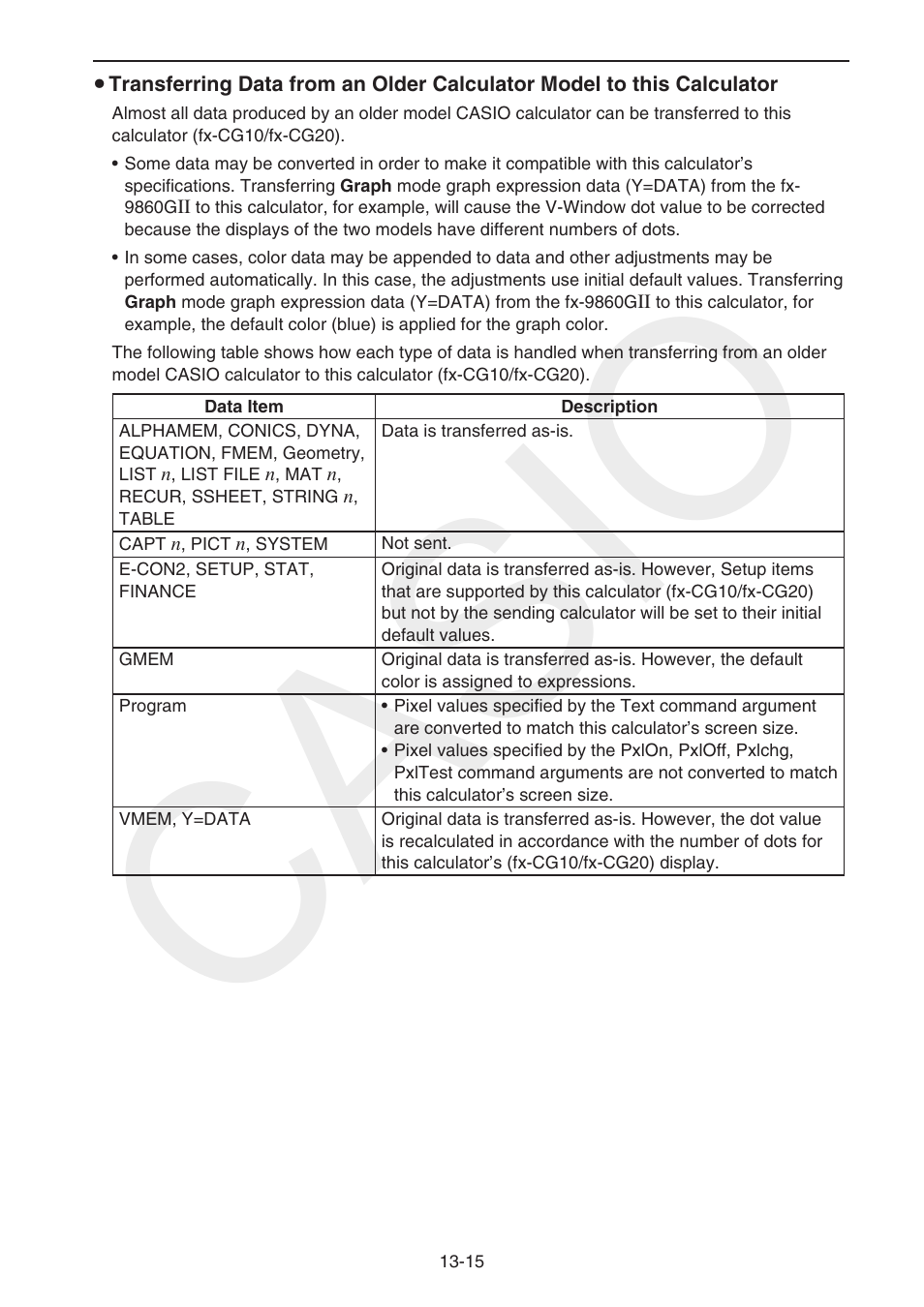 Casio | Casio FX-CG10 User Manual | Page 446 / 601