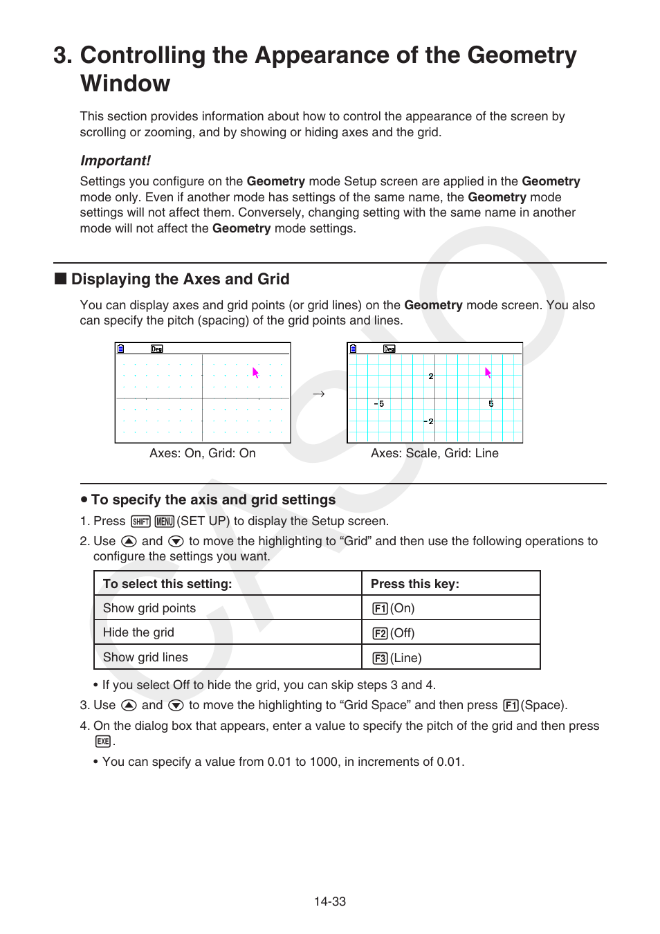 Controlling the appearance of the geometry window, Casio | Casio FX-CG10 User Manual | Page 480 / 601