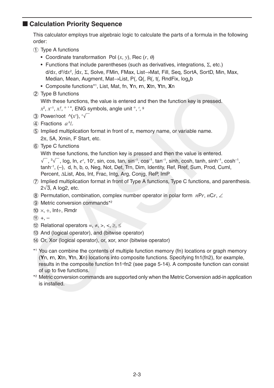 Casio | Casio FX-CG10 User Manual | Page 49 / 601