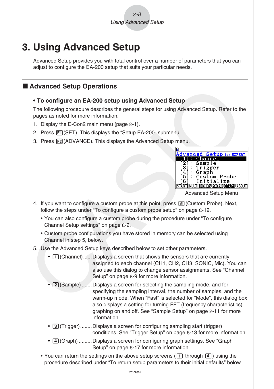 Using advanced setup, Casio | Casio FX-CG10 User Manual | Page 553 / 601