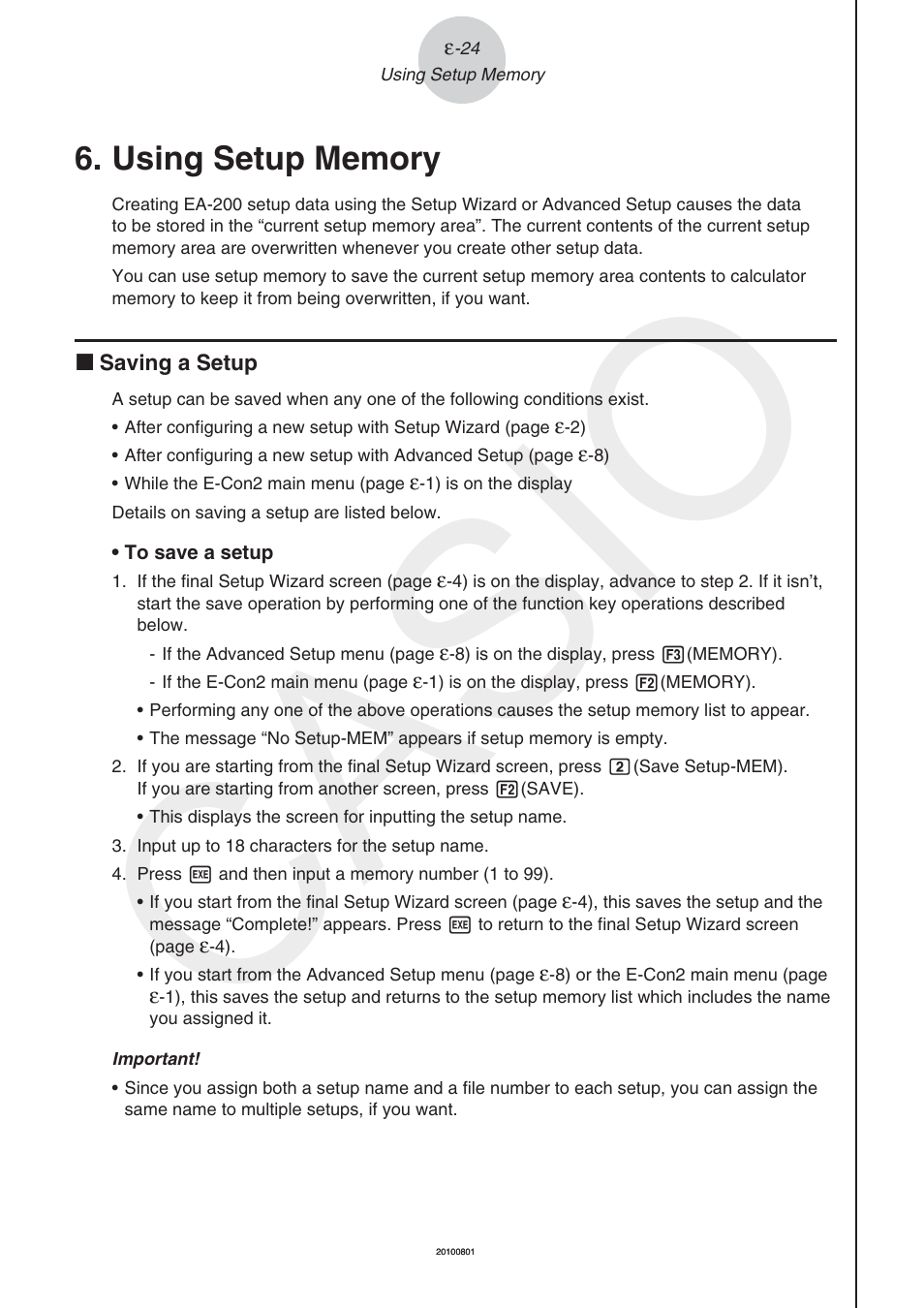 Using setup memory, Casio | Casio FX-CG10 User Manual | Page 569 / 601