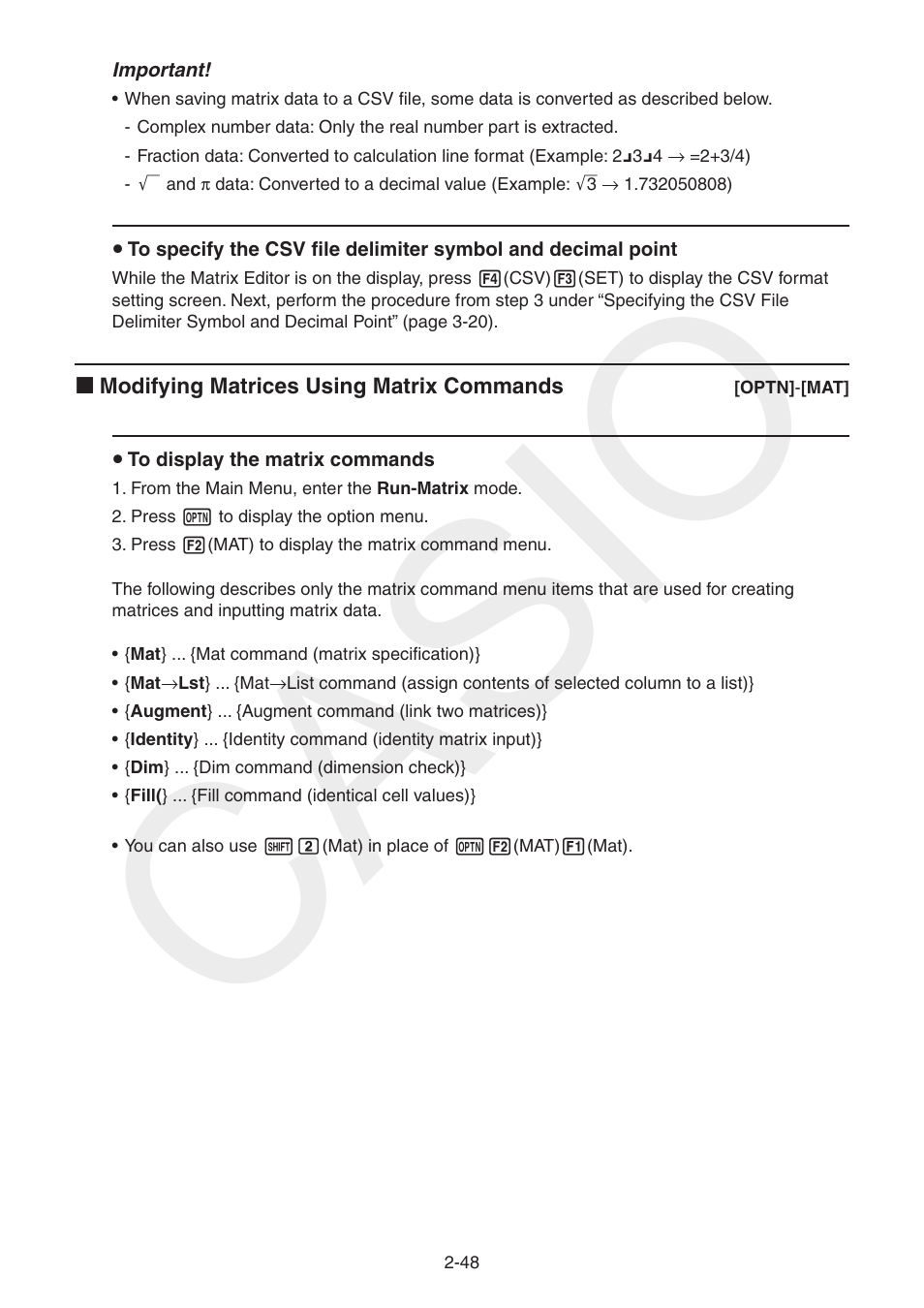 Casio | Casio FX-CG10 User Manual | Page 94 / 601