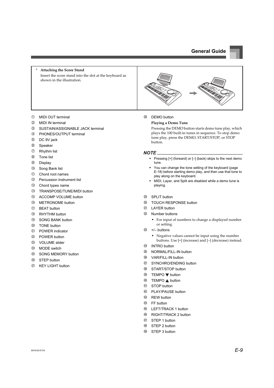 E-9 general guide | Casio Adaptor User Manual | Page 11 / 33