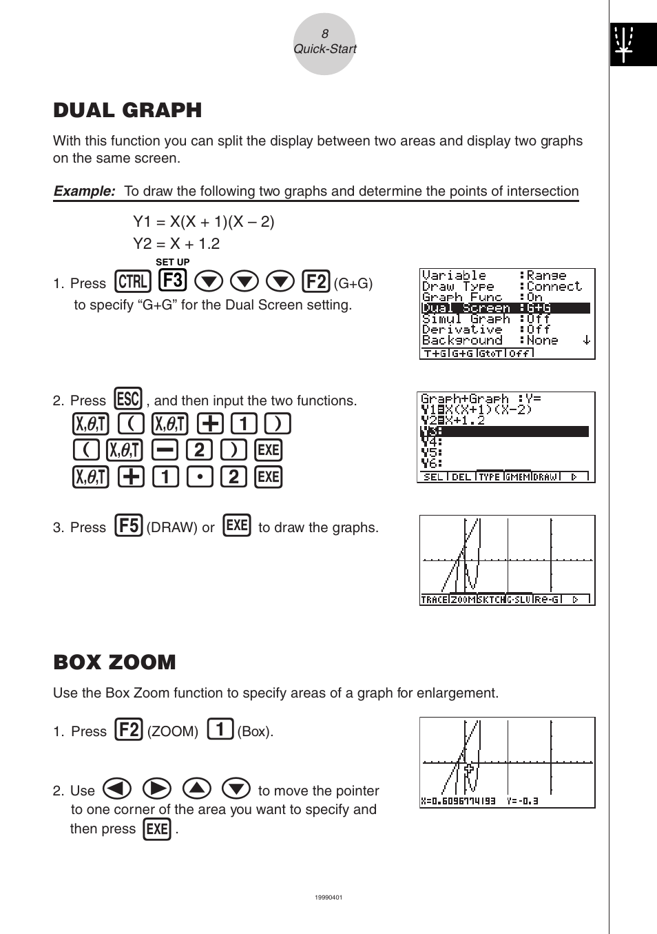 Ccc2, V(v+b) ( v-c)w v+b.cw, Dual graph | Box zoom | Casio ALGEBRA FX User Manual | Page 13 / 24