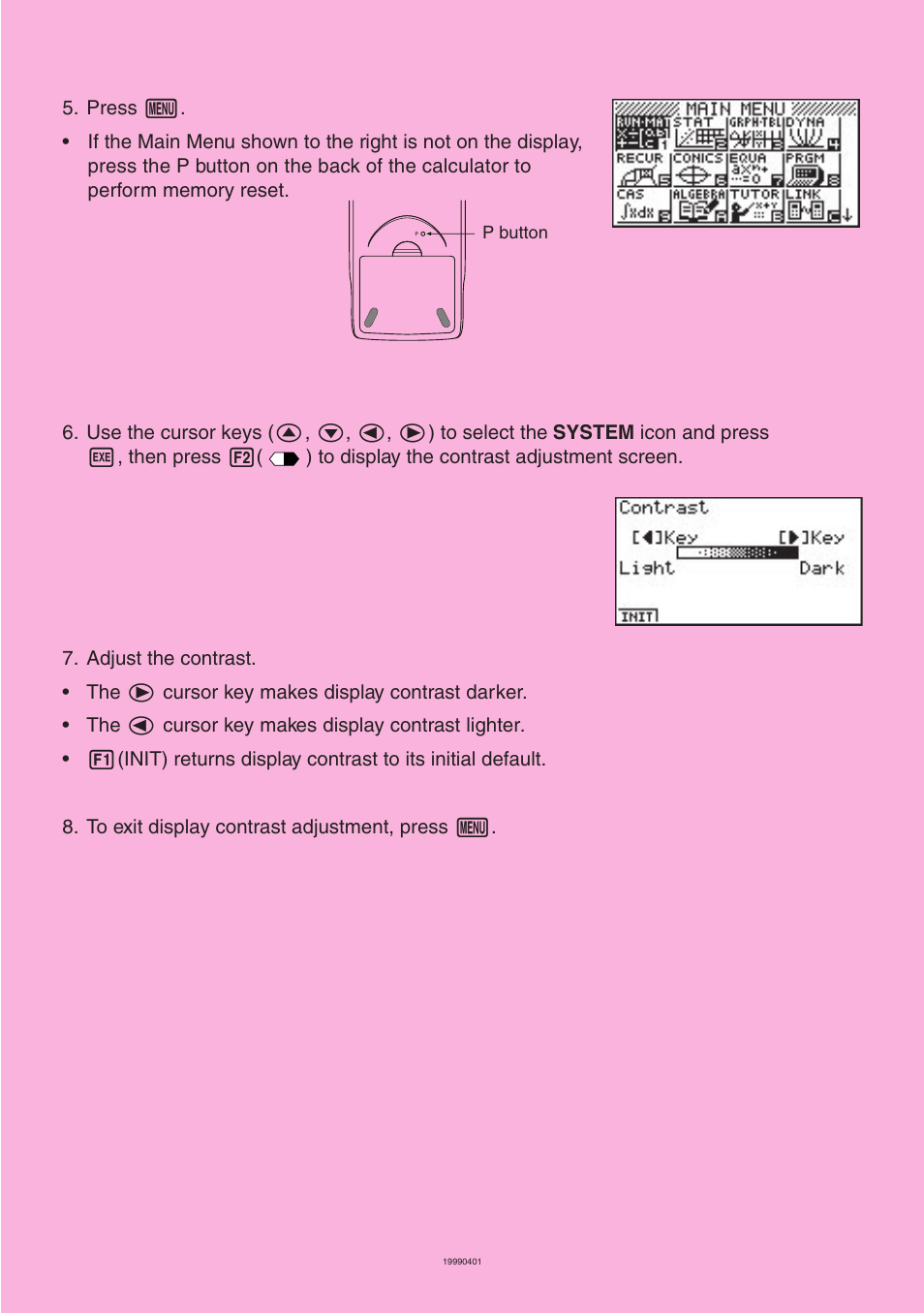 Casio ALGEBRA FX User Manual | Page 4 / 24