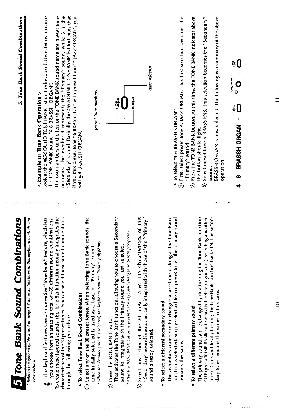 Tone bank sound combinations | Casio CT-636 User Manual | Page 6 / 10