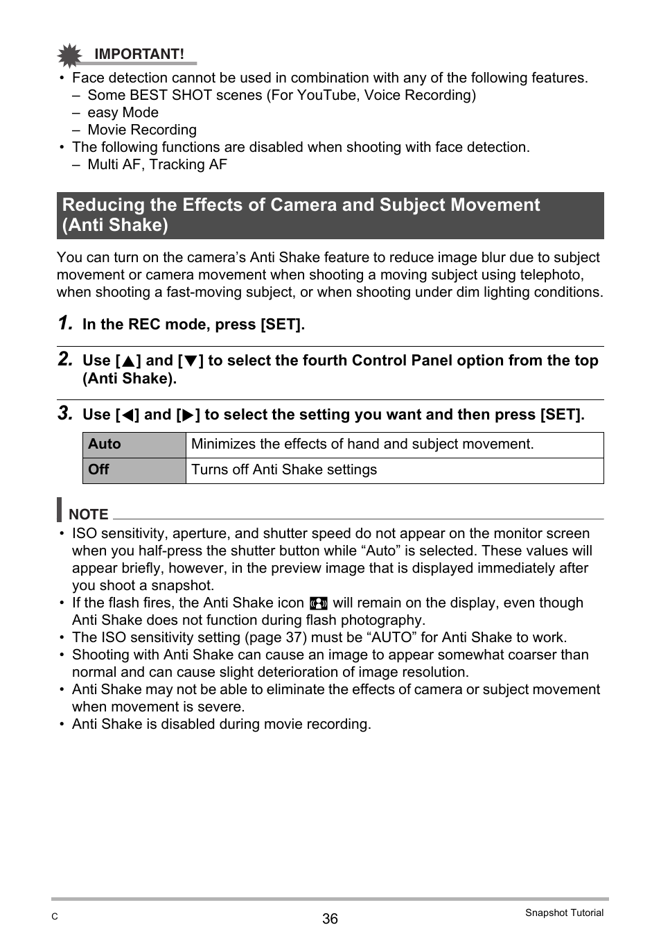 Casio EXILIM EX-Z35 User Manual | Page 36 / 143