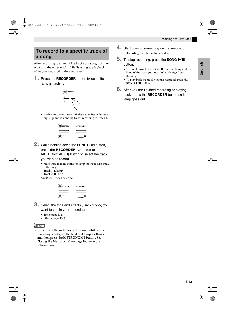 Casio PX830ES1B User Manual | Page 15 / 47