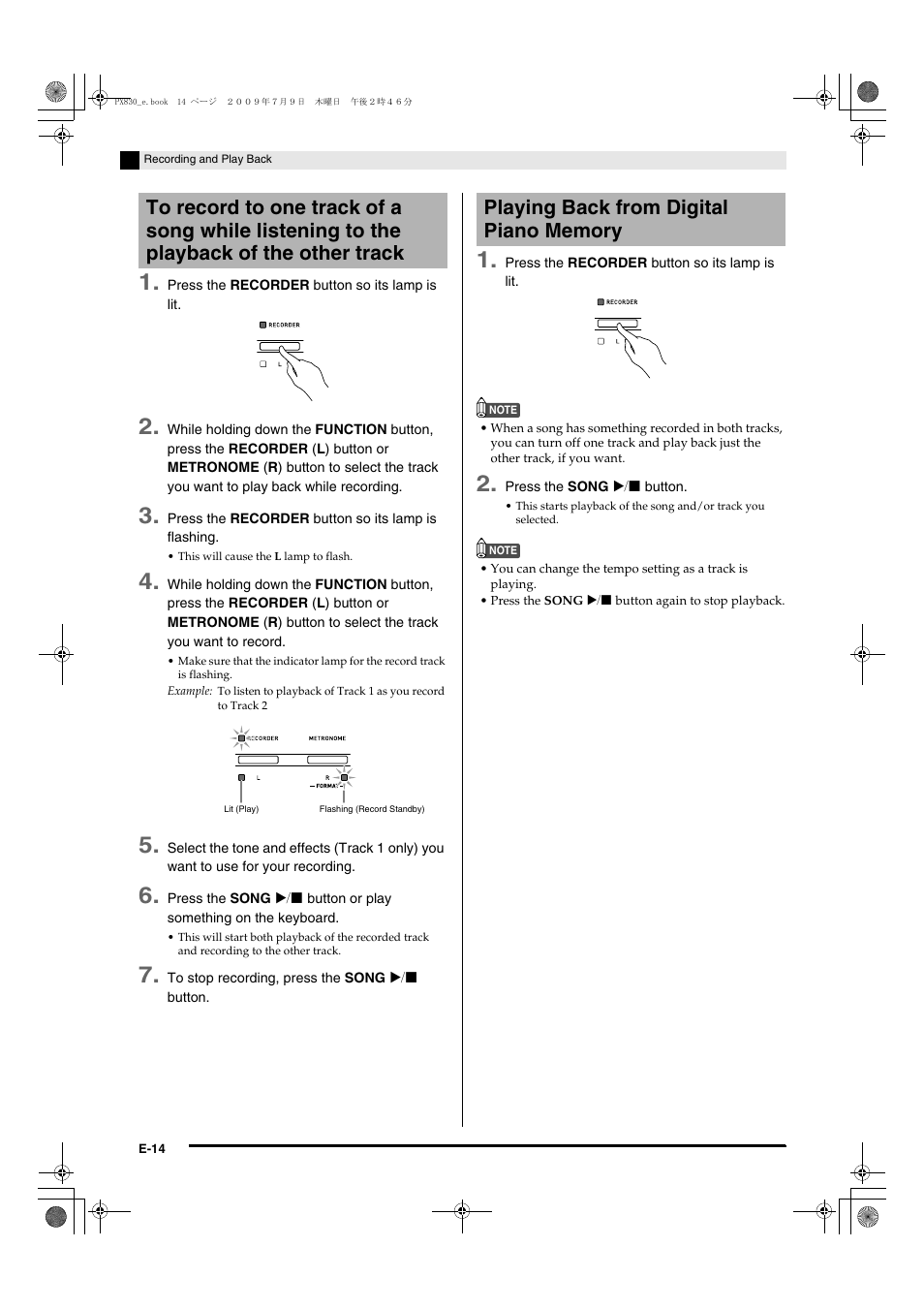 Casio PX830ES1B User Manual | Page 16 / 47