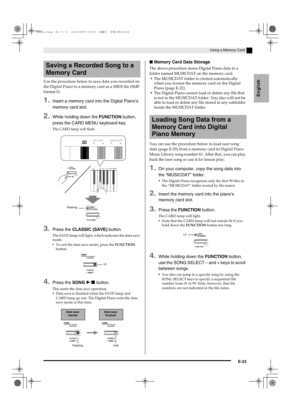 Casio PX830ES1B User Manual | Page 25 / 47