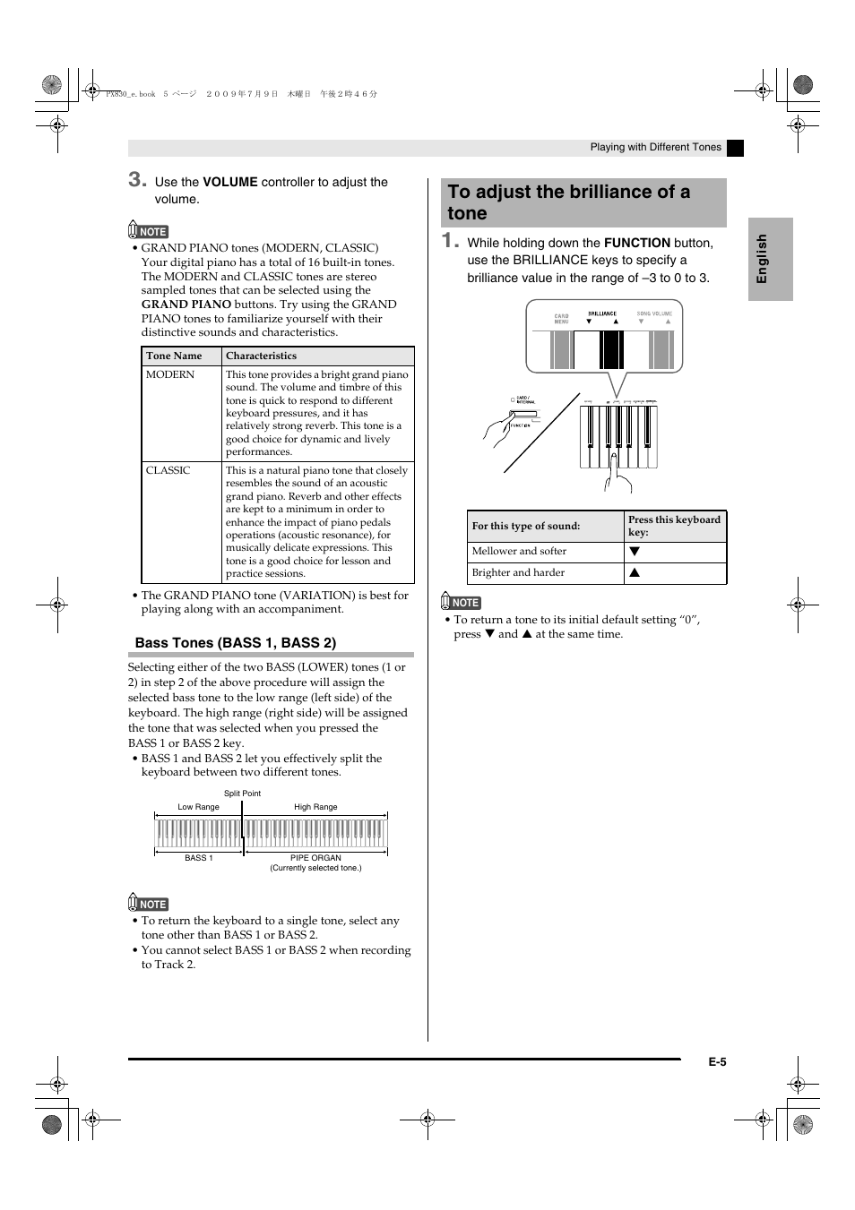Casio PX830ES1B User Manual | Page 7 / 47