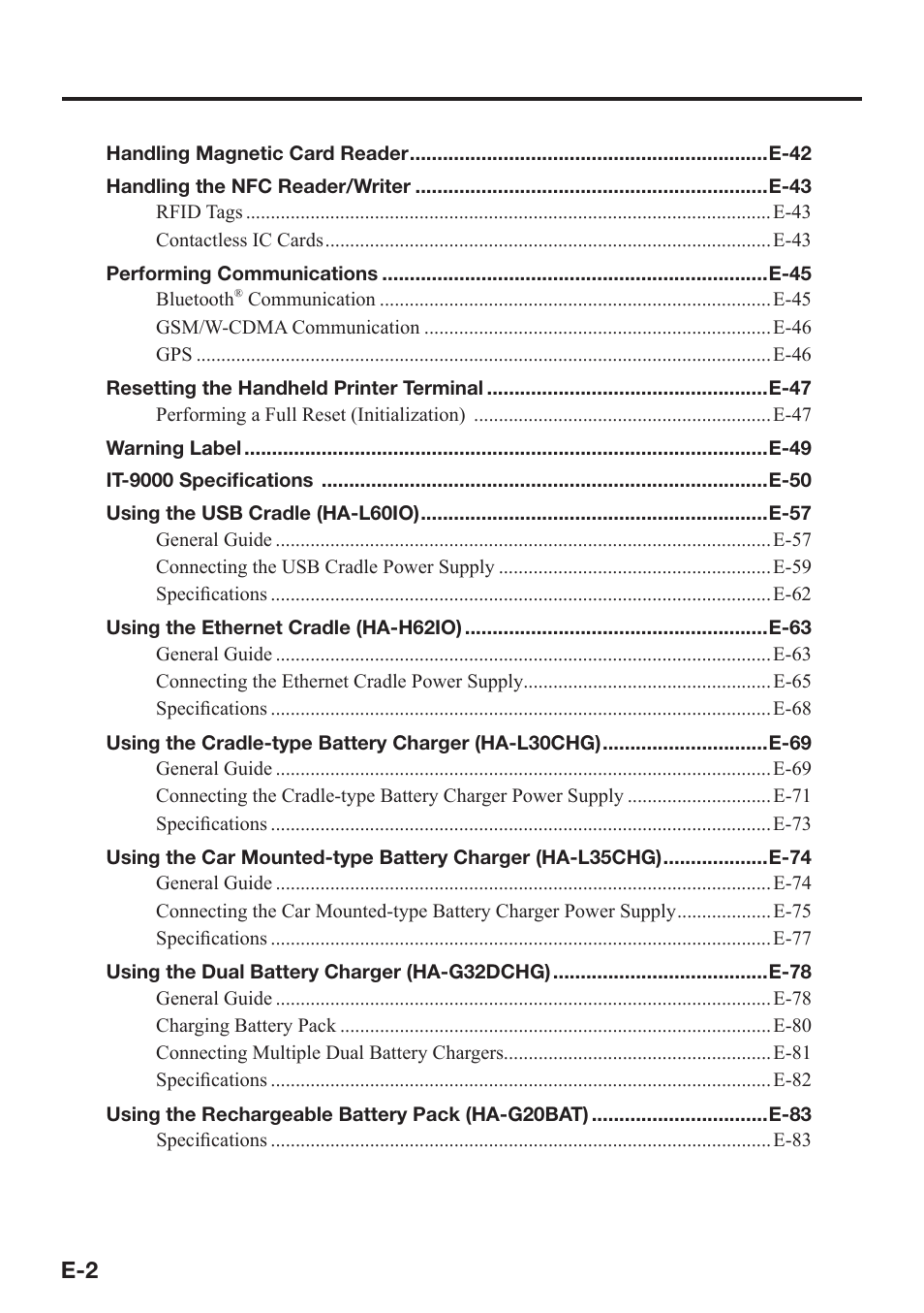 Casio IT-9000 User Manual | Page 4 / 86