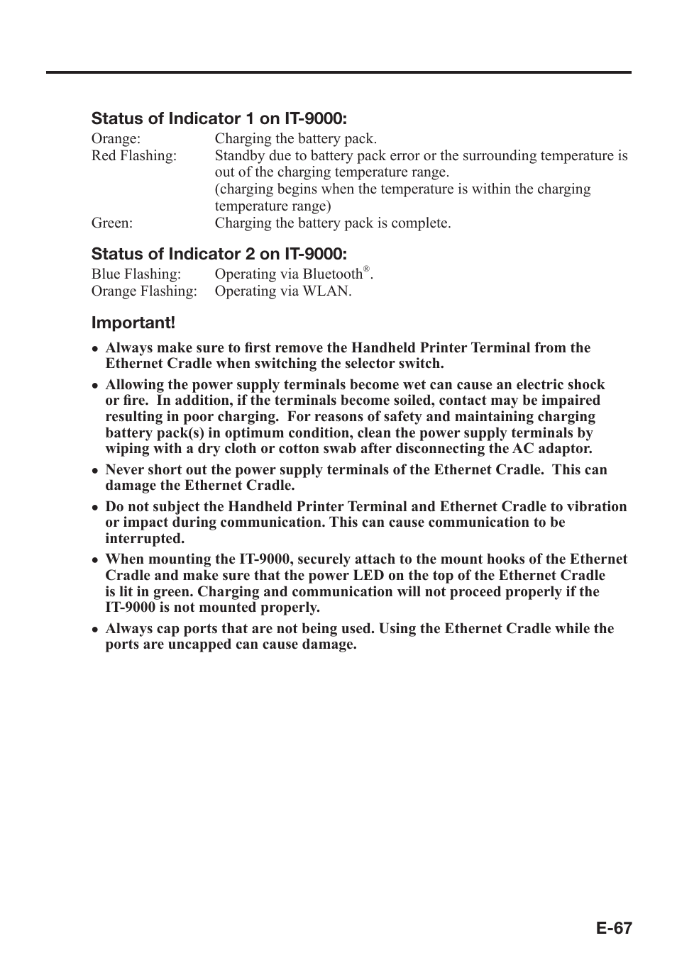 Casio IT-9000 User Manual | Page 69 / 86