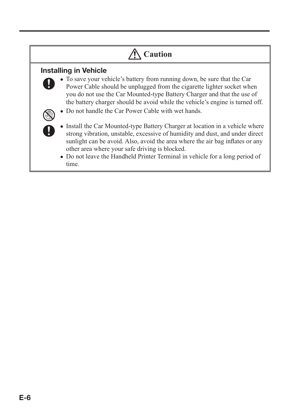 Caution | Casio IT-9000 User Manual | Page 8 / 86